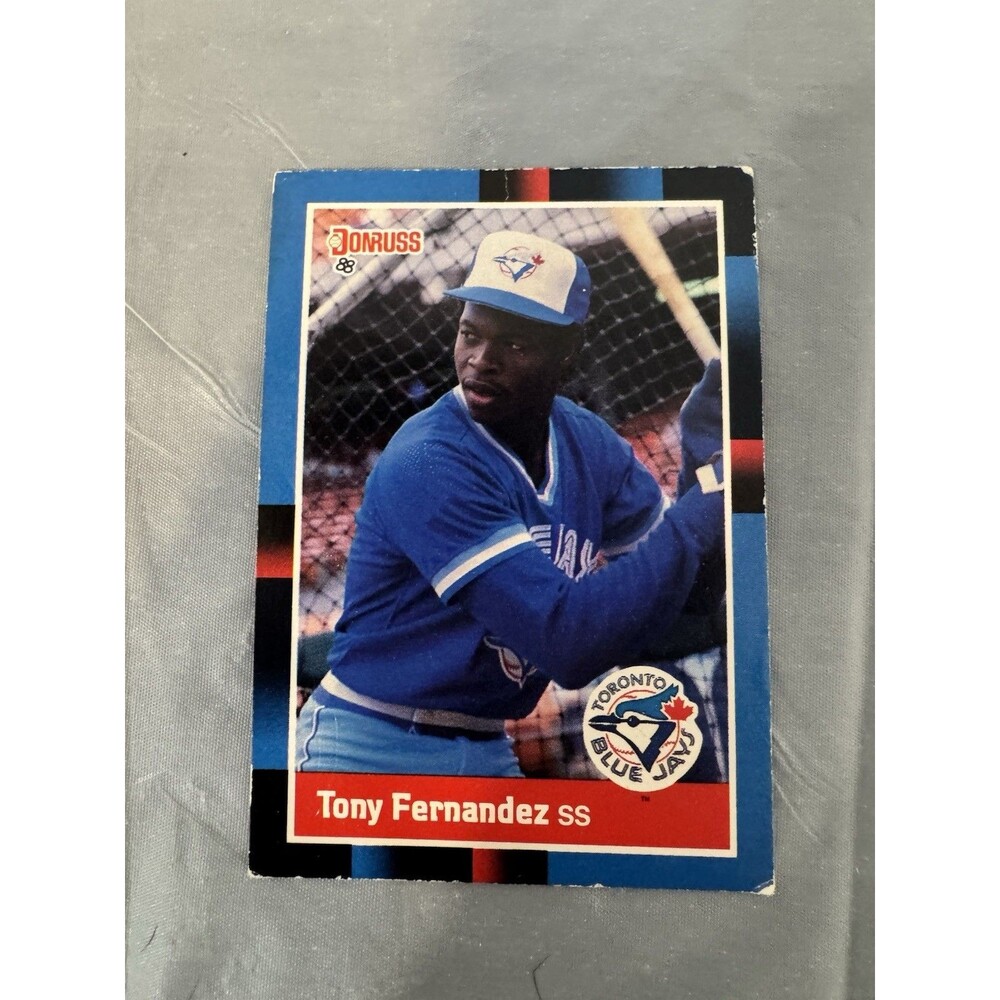 Tony Fernandez 1988 Donruss #319 Toronto Blue Jays Vintage MLB Baseball Card